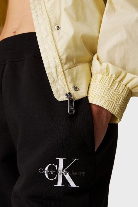 Calvin Klein Pamuklu Slim Fit Normal Bel Ribanalı Paça J20J225354BEH Bayan Pantolon J20J225354 BEH SİYAH - 3