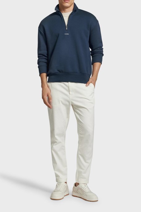Calvin Klein Pamuklu Yarım Fermuarlı Dik Yaka K10K113569PPK Erkek Sweat K10K113569 PPK LACİVERT - 2
