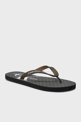Calvin Klein Parmak Arası YM0YM009520GM Erkek Terlik YM0YM00952 0GM SİYAH-GRİ - 3