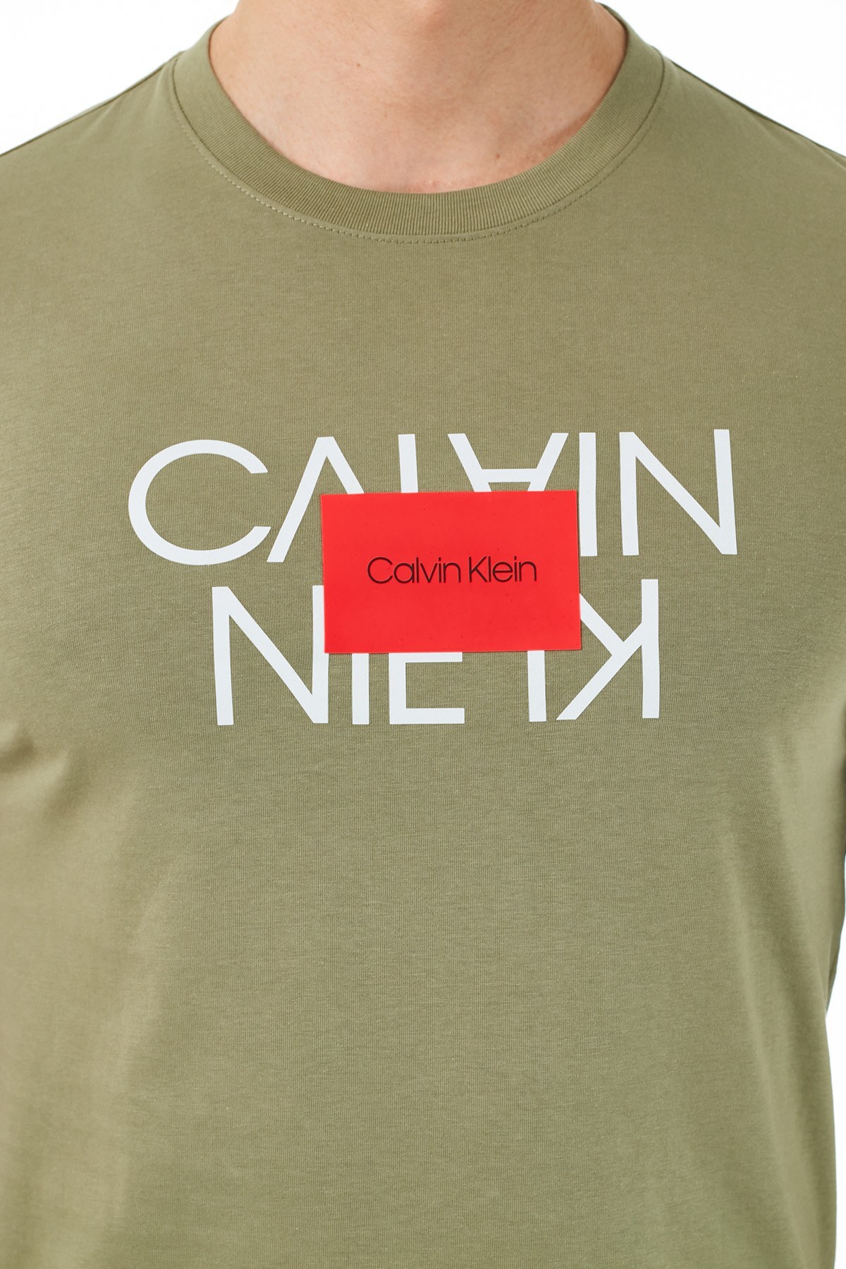 Calvin Klein Erkek T Shirt K10K106489 MSS YEŞİL