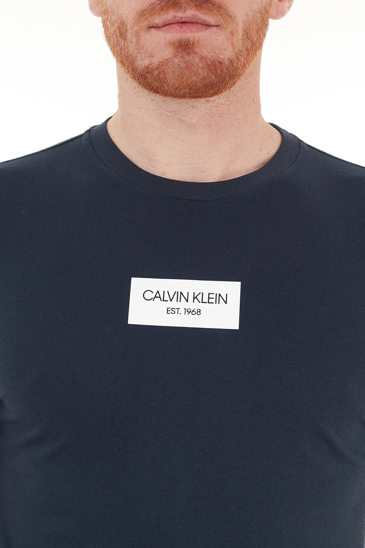 Calvin Klein Erkek T Shirt K10K106484 DW4 LACİVERT