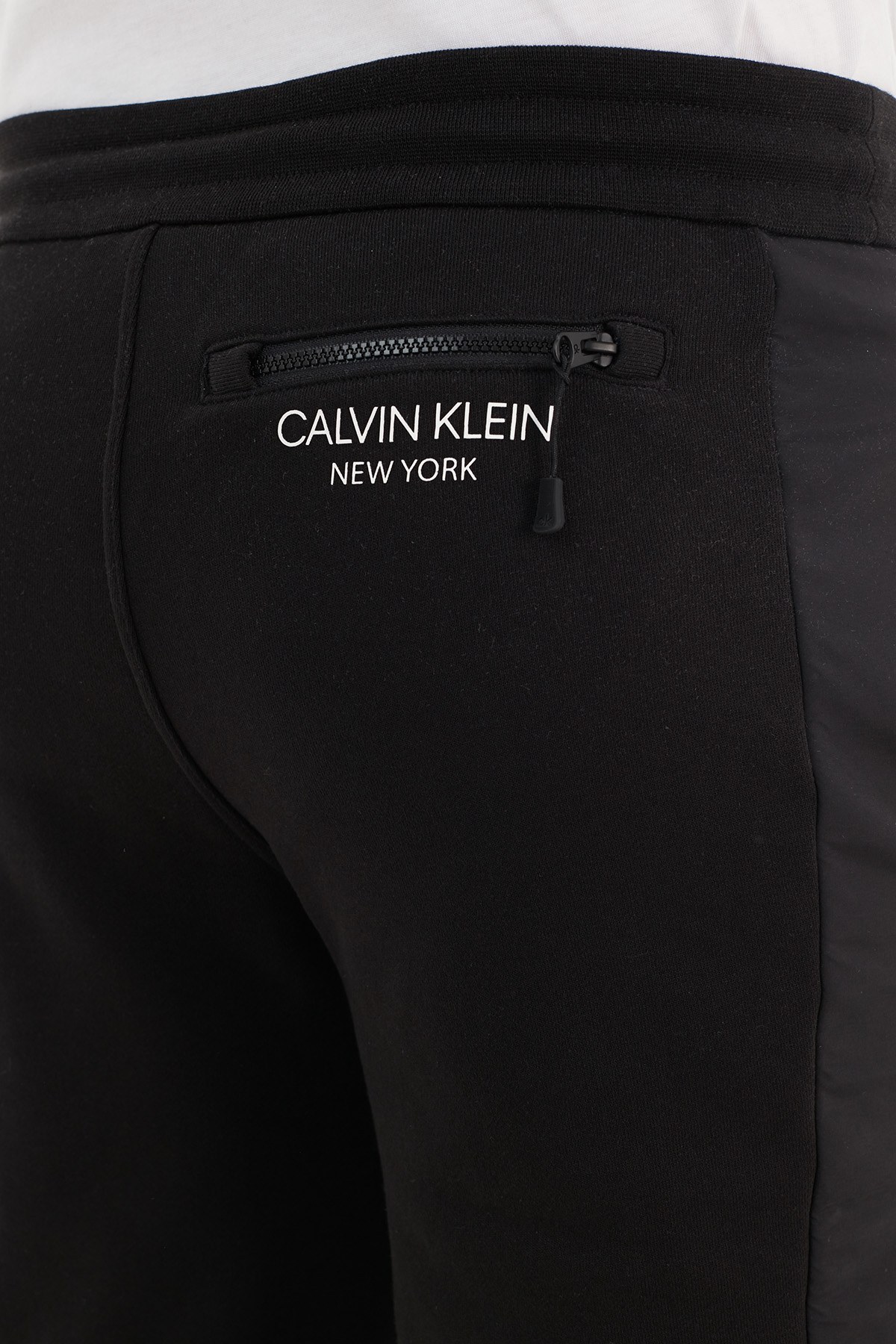 Calvin Klein Regular Fit Belden Bağlamalı % 100 Pamuk Erkek Eşofman Altı  K10K106467 BEH SİYAH | Exxeselection