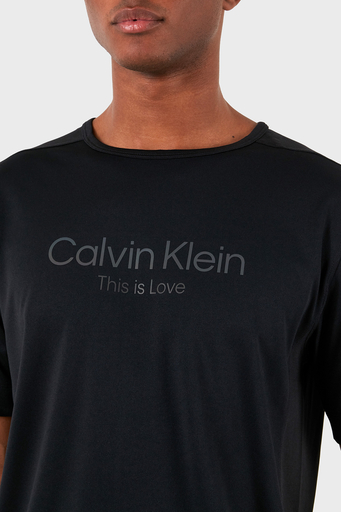 Calvin Klein Regular Fit Bisiklet Yaka 00GMS3K117BAE Erkek T Shirt 00GMS3K117 BAE SİYAH - 6