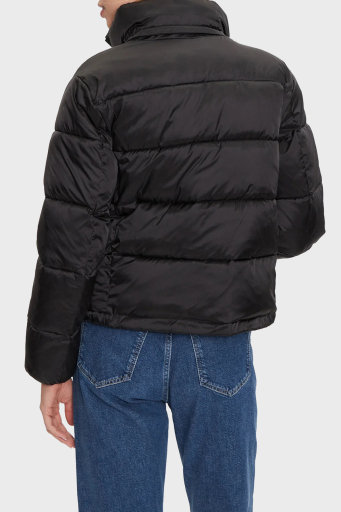 Calvin Klein Regular Fit Çıkarılabilir Kapüşonlu Parlak Saten Şişme J20J224616BEH Bayan Mont J20J224616 BEH SİYAH - 11