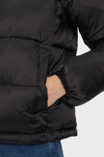 Calvin Klein Regular Fit Çıkarılabilir Kapüşonlu Parlak Saten Şişme J20J224616BEH Bayan Mont J20J224616 BEH SİYAH - 14
