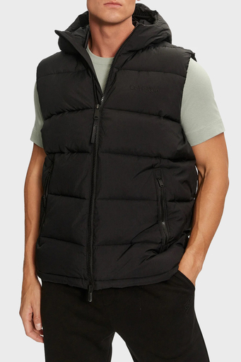 Calvin Klein Regular Fit Kapüşonlu Kapitone Şişme 00GMF4O512BAE Erkek Yelek 00GMF4O512 BAE SİYAH - 1