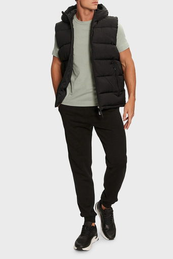 Calvin Klein Regular Fit Kapüşonlu Kapitone Şişme 00GMF4O512BAE Erkek Yelek 00GMF4O512 BAE SİYAH - 3