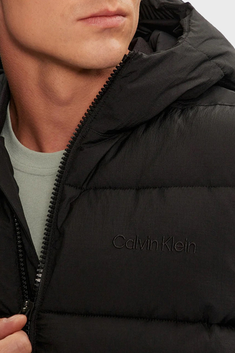 Calvin Klein Regular Fit Kapüşonlu Kapitone Şişme 00GMF4O512BAE Erkek Yelek 00GMF4O512 BAE SİYAH - 4