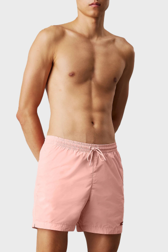 Calvin Klein Regular Fit Normal Bel Hızlı Kuruyan KM0KM01111SPM Erkek Mayo Short KM0KM01111 SPM AÇIK PEMBE - 1