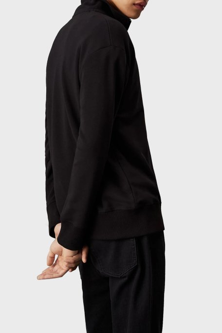 Calvin Klein Regular Fit Pamuklu Yarım Fermuarlı Dik Yaka K10K113569BEH Erkek Sweat K10K113569 BEH SİYAH - 3