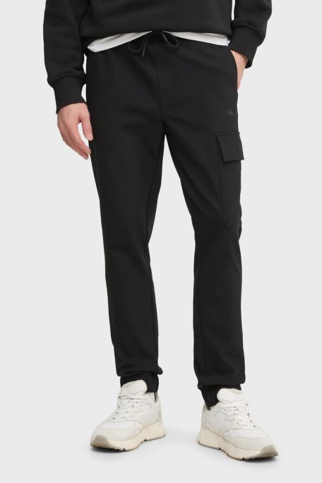 Calvin Klein Regular Fit Ribanalı Paça Kargo J30J326765BEH Erkek Pantolon J30J326765 BEH SİYAH - 1
