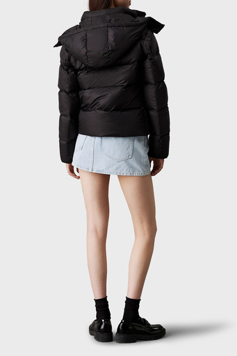 Calvin Klein Regular Fit Su İtici Çıkarılabilir Kapüşonlu Kısa Şişme J20J223571BEH Bayan Mont J20J223571 BEH SİYAH - 6