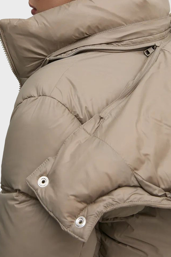 Calvin Klein Regular Fit Su İtici Çıkarılabilir Kapüşonlu Kısa Şişme J20J223571PAV Bayan Mont J20J223571 PAV HAKİ - 6