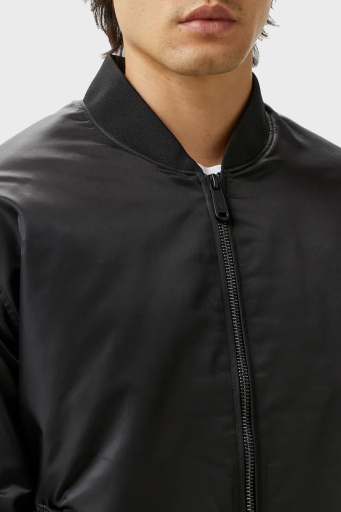Calvin Klein Regular Fit Suya ve Rüzgara Dayanıklı Kolej Yaka Bomber 00040EM524UB1 Erkek Ceket 00040EM524 UB1 SİYAH - 4