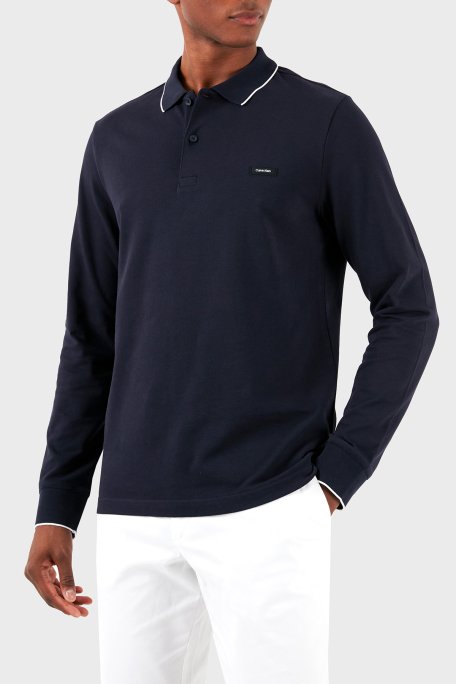 Calvin Klein Regular Fit Uzun Kollu K10K112753CHW Erkek Polo Yaka T Shirt K10K112753 CHW LACİVERT - 2