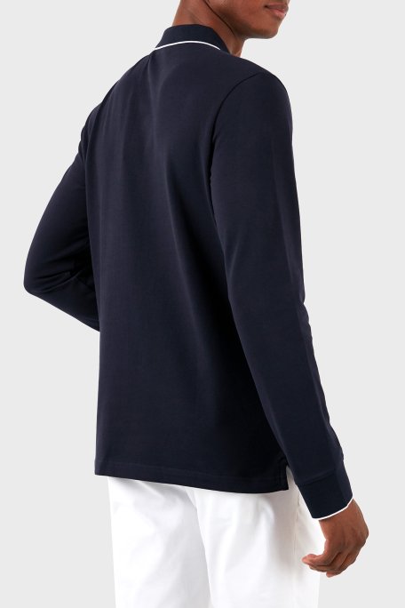 Calvin Klein Regular Fit Uzun Kollu K10K112753CHW Erkek Polo Yaka T Shirt K10K112753 CHW LACİVERT - 3