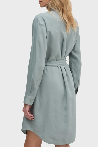 Calvin Klein Regular Fit Uzun Kollu Logolu Kısa J20J224819PC2 Bayan Elbise J20J224819 PC2 AÇIK MAVİ - 2