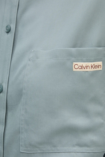 Calvin Klein Regular Fit Uzun Kollu Logolu Kısa J20J224819PC2 Bayan Elbise J20J224819 PC2 AÇIK MAVİ - 5