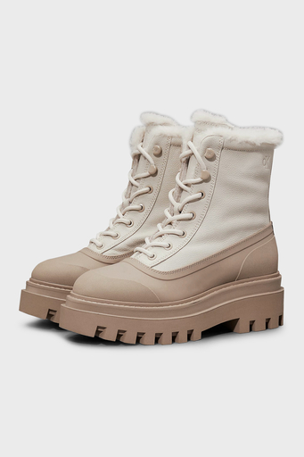 Calvin Klein Renk Bloklu Tırtıklı Platform Taban YW0YW015570HG Bayan Bot YW0YW01557 0HG BEJ - 3
