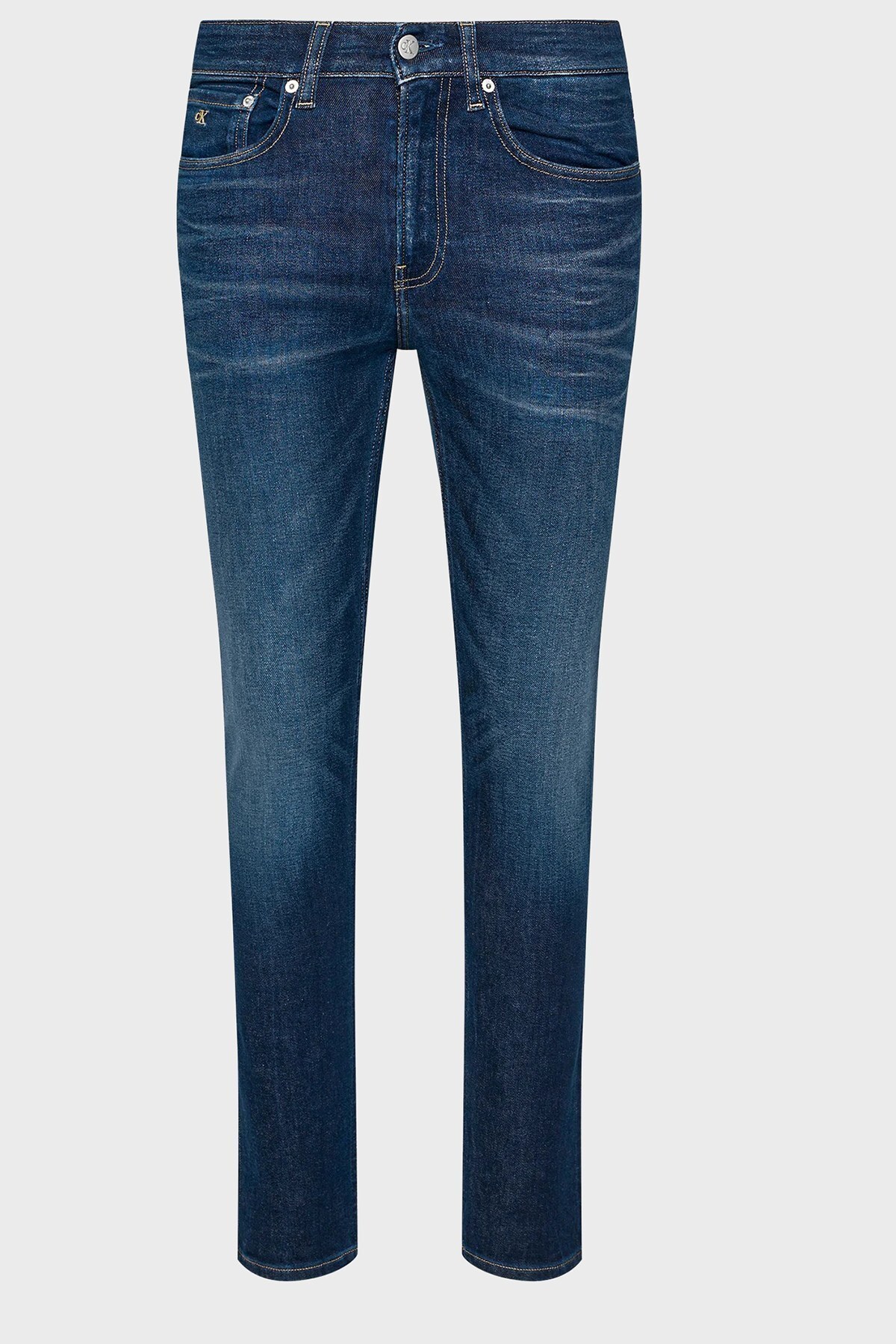 Calvin Klein Skinny Fit Düşük Bel Dar Paça Pamuklu Jeans Erkek Kot Pantolon J30J317658 1BJ LACİVERT