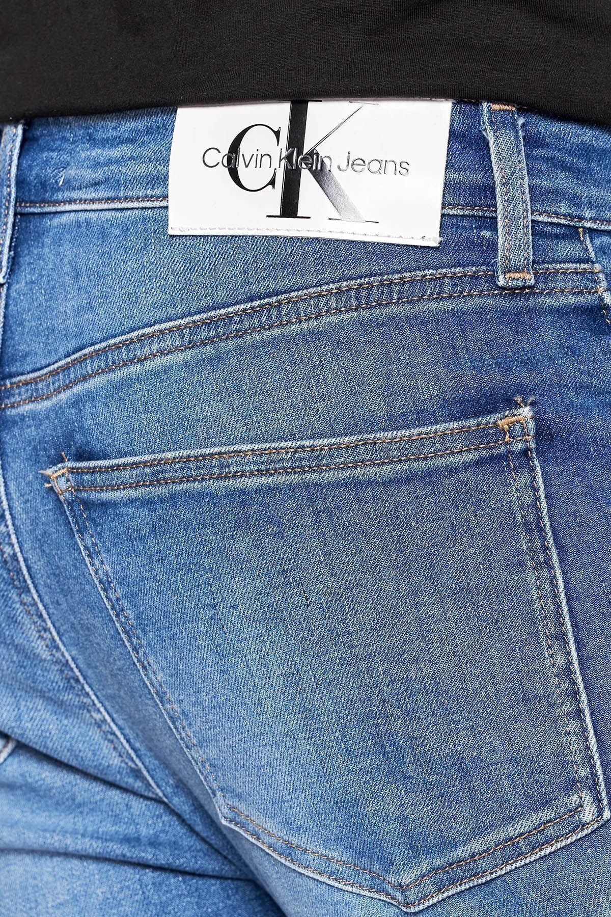 Calvin Klein Skinny Fit Düşük Bel Dar Paça Pamuklu Jeans Erkek Kot Pantolon J30J320463 1A4 LACİVERT
