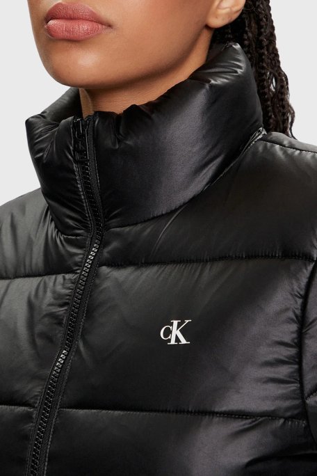 Calvin Klein Slim Fit Dik Yaka Şişme J20J223580BEH Bayan Mont J20J223580 BEH SİYAH - 5