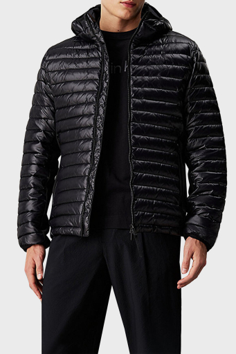 Calvin Klein Slim Fit Su İtici Logolu Kapüşonlu 00GMF4O517BAE Erkek Mont 00GMF4O517 BAE SİYAH - 5