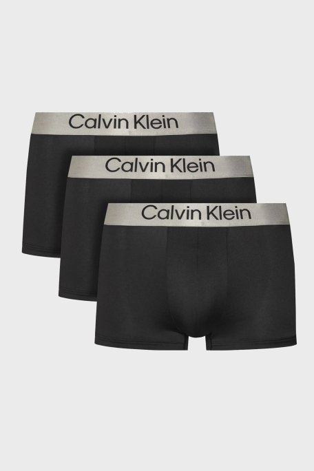 Calvin Klein Streç Logolu 3 Pack LV00NB4269UB1 Erkek Boxer LV00NB4269 UB1 SİYAH - 1