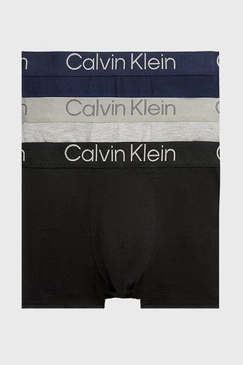 Calvin Klein Streç Modal 3 Pack 000NB3187AH44 Erkek Boxer 000NB3187A H44 Siyah-Lacivert-Gri - 1