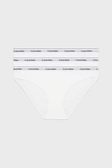 Calvin Klein Streç Pamuklu Düşük Bel 3 Pack 000QD5207E100 Bayan Külot 000QD5207E 100 BEYAZ - 1