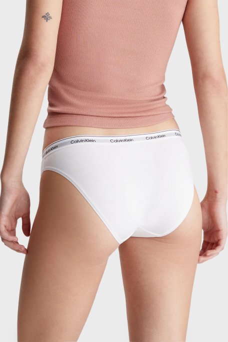 Calvin Klein Streç Pamuklu Düşük Bel 3 Pack 000QD5207E100 Bayan Külot 000QD5207E 100 BEYAZ - 4