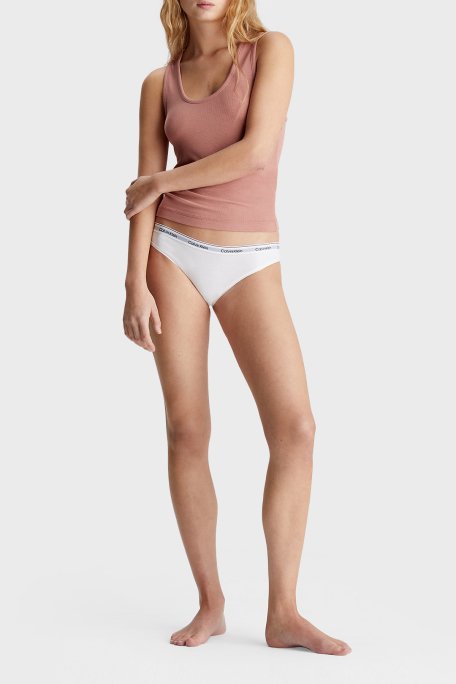 Calvin Klein Streç Pamuklu Düşük Bel 3 Pack 000QD5207E100 Bayan Külot 000QD5207E 100 BEYAZ - 5