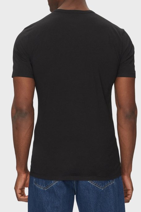 Calvin Klein Streç Pamuklu Regular Fit Bisiklet Yaka 3 Pack LV00NB4185UB1 Erkek T Shirt LV00NB4185 UB1 SİYAH - 4