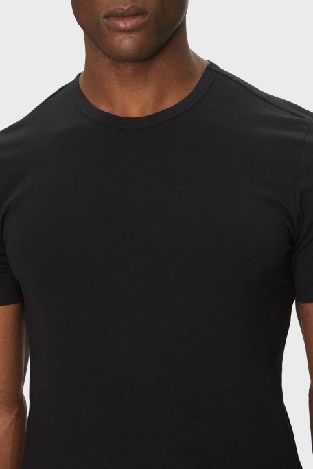 Calvin Klein Streç Pamuklu Regular Fit Bisiklet Yaka 3 Pack LV00NB4185UB1 Erkek T Shirt LV00NB4185 UB1 SİYAH - 5