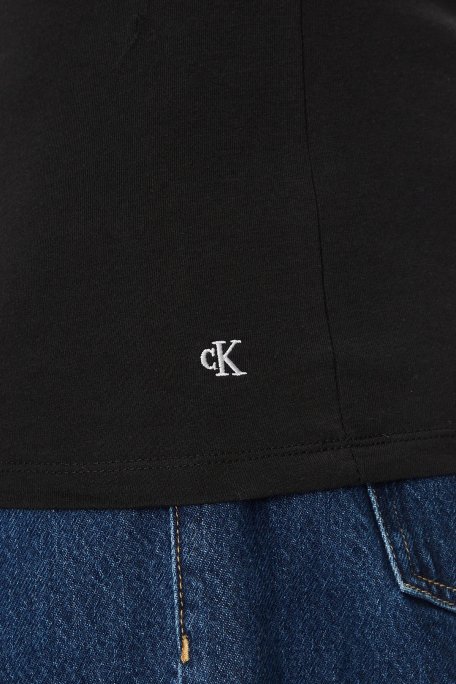 Calvin Klein Streç Pamuklu Regular Fit Bisiklet Yaka 3 Pack LV00NB4185UB1 Erkek T Shirt LV00NB4185 UB1 SİYAH - 6