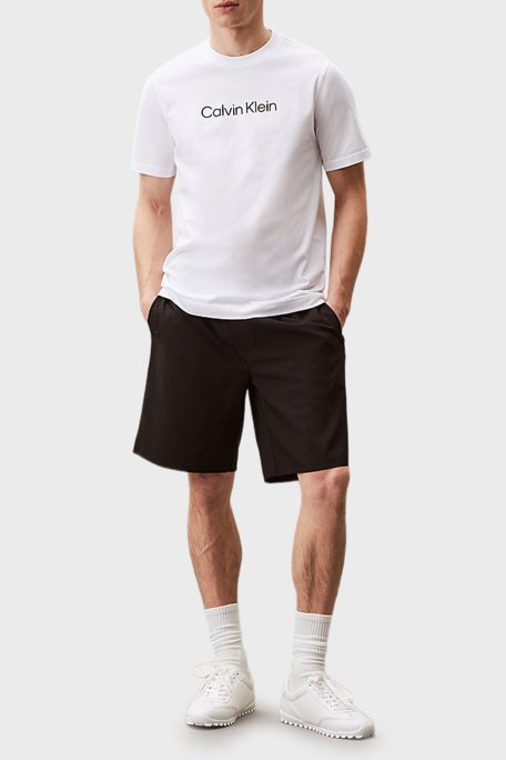 Calvin Klein Streç Pamuklu Regular Fit Bisiklet Yaka LVGMS5K182100 Erkek T Shirt LVGMS5K182 100 BEYAZ - 2