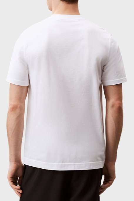 Calvin Klein Streç Pamuklu Regular Fit Bisiklet Yaka LVGMS5K182100 Erkek T Shirt LVGMS5K182 100 BEYAZ - 3