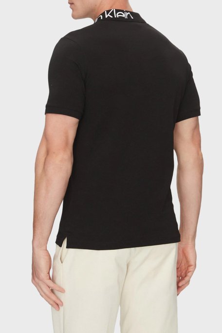 Calvin Klein Streç Pamuklu Regular Fit Düğmeli K10K114474BEH Erkek Polo Yaka T Shirt K10K114474 BEH SİYAH - 3