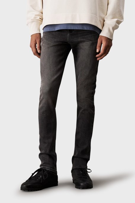 Calvin Klein Streç Pamuklu Skinny Fit Düşük Bel Dar Paça Jeans J30J3271501BY Erkek Kot Pantolon J30J327150 1BY SİYAH - 1