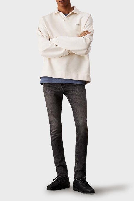 Calvin Klein Streç Pamuklu Skinny Fit Düşük Bel Dar Paça Jeans J30J3271501BY Erkek Kot Pantolon J30J327150 1BY SİYAH - 2