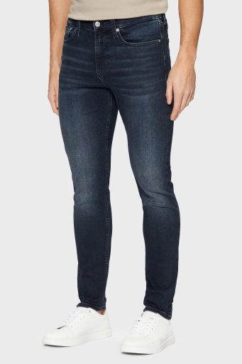 Calvin Klein Streç Pamuklu Skinny Fit Normal Bel Dar Paça Jeans J30J3265261BY Erkek Kot Pantolon J30J326526 1BY SİYAH - 6