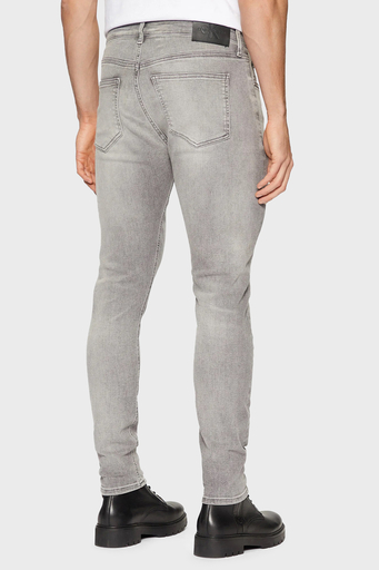 Calvin Klein Streç Pamuklu Skinny Fit Normal Bel Dar Paça Jeans J30J3265621BZ Erkek Kot Pantolon J30J326562 1BZ GRİ - 5
