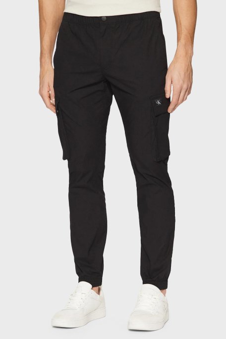 Calvin Klein Streç Pamuklu Skinny Fit Normal Bel Jogger J30J327614BEH Erkek Pantolon J30J327614 BEH SİYAH - 1