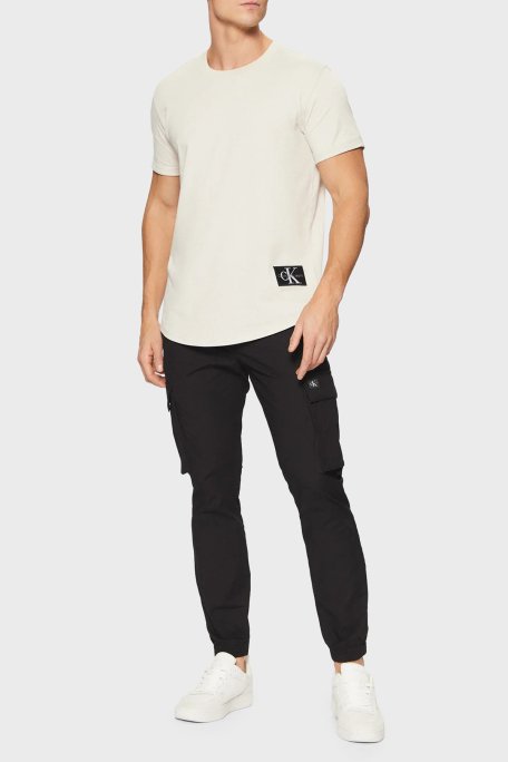 Calvin Klein Streç Pamuklu Skinny Fit Normal Bel Jogger J30J327614BEH Erkek Pantolon J30J327614 BEH SİYAH - 3