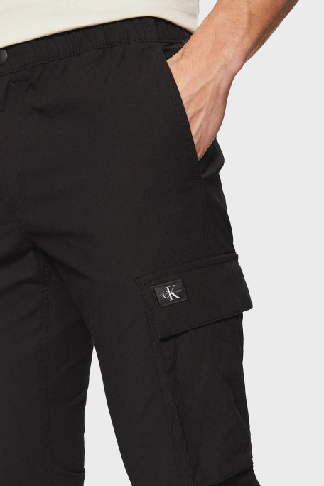 Calvin Klein Streç Pamuklu Skinny Fit Normal Bel Jogger J30J327614BEH Erkek Pantolon J30J327614 BEH SİYAH - 4
