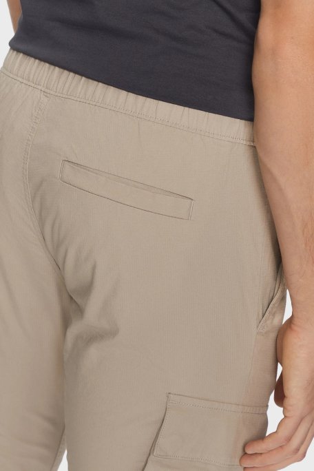 Calvin Klein Streç Pamuklu Skinny Fit Normal Bel Jogger J30J327614PAN Erkek Pantolon J30J327614 PAN BEJ - 5