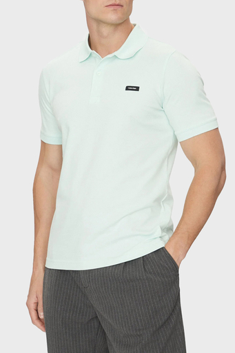 Calvin Klein Streç Pamuklu Slim Fit Düğmeli K10K111196CHJ Erkek Polo Yaka T Shirt K10K111196 CHJ MAVİ - 1