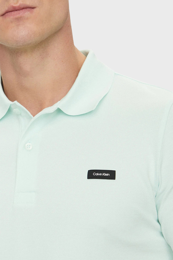 Calvin Klein Streç Pamuklu Slim Fit Düğmeli K10K111196CHJ Erkek Polo Yaka T Shirt K10K111196 CHJ MAVİ - 4