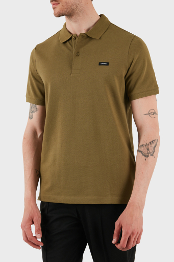 Calvin Klein Streç Pamuklu Slim Fit Düğmeli K10K111196LHT Erkek Polo Yaka T Shirt K10K111196 LHT HAKİ - 2