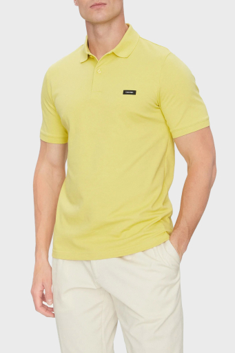 Calvin Klein Streç Pamuklu Slim Fit Düğmeli K10K111196LIN Erkek Polo Yaka T Shirt K10K111196 LIN SARI - 1